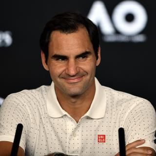 Conscient que son 1er tour ne sera pas de tout repos, Roger Federer se sent tout de même prêt à Melbourne. [AFP - Manan VATSYAYANA]