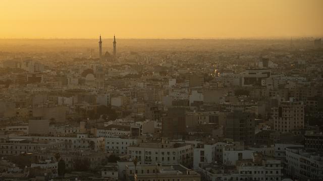 Lever de soleil sur Tripoli. [Keystone - AP Photo/Felipe Dana]