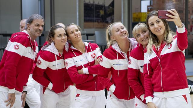 Les joueuses de Fed Cup seront présentes à Bienne. [Anthony Anex]