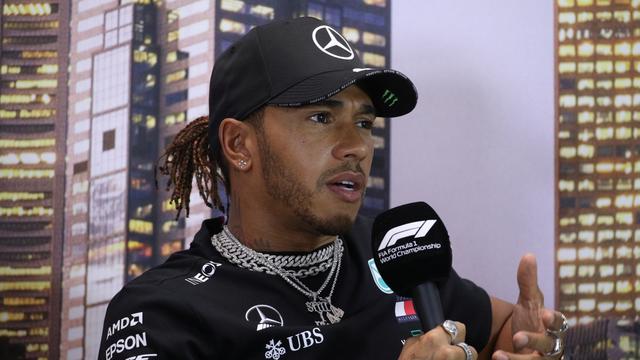 Lewis Hamilton a décidé de faire passer son message. [Loren Elliott]