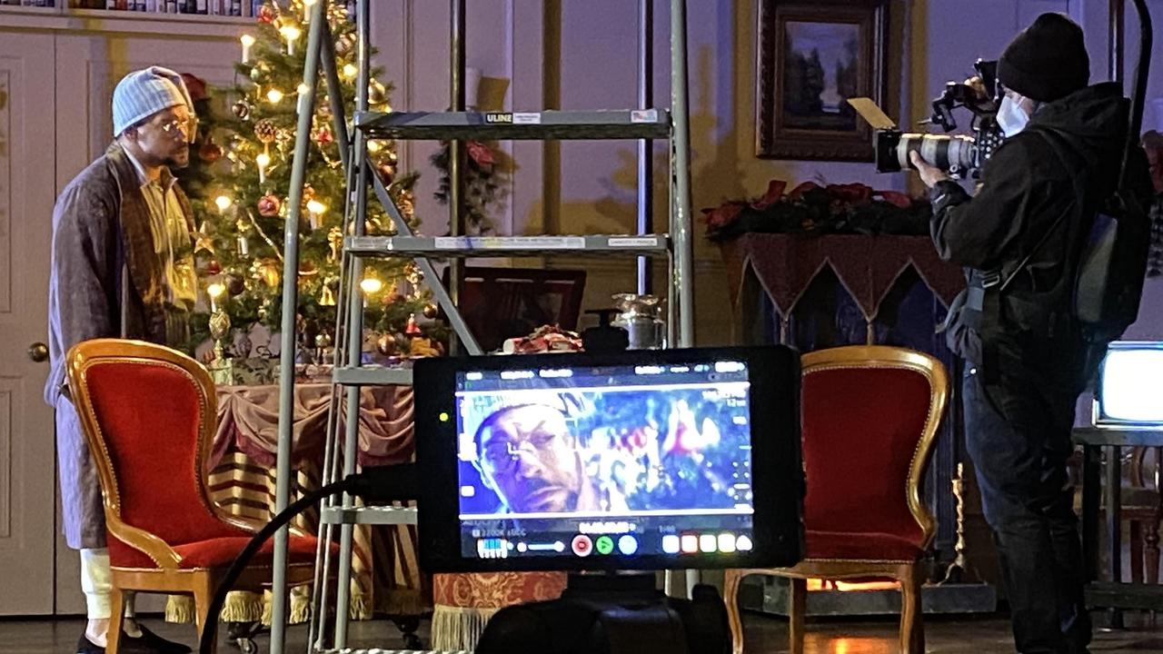 "Un chant de Noël" de Dickens de la Cie TrinityRep, filmée en 2020 pour une production vidéo, pandémie oblige. [Compagnie TrinityRep - Amanda Downing Carney]