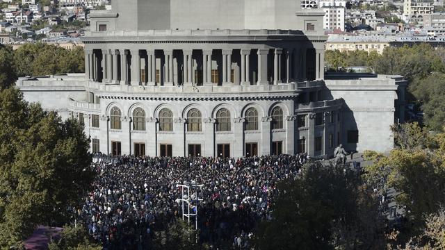 L'opposition arménienne se mobilise contre l'accord sur le Karabakh [AFP - Asatur Yesayants]