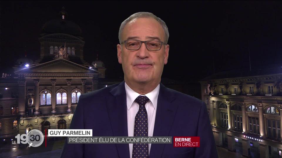 Guy Parmelin "C'est une situation difficile, mais il y a une lueur d'espoir à l'horizon avec l'arrivée du vaccin."