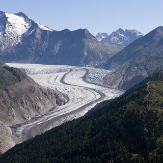 Les glaciers, en Suisse, continuent de fondre massivement. [KEYSTONE - Alessandro Della Bella]