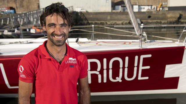 Le navigateur suisse Alan Roura. [Keystone - Laurent Gillieron]