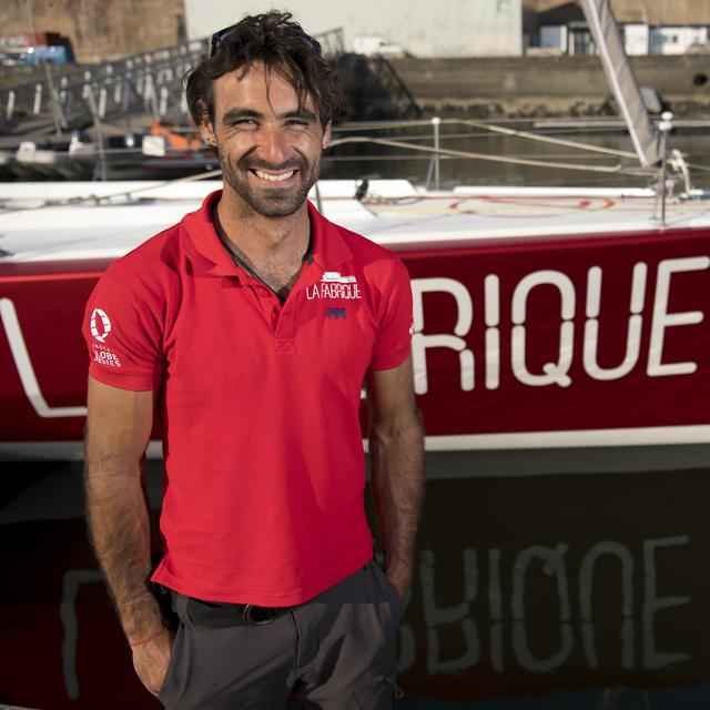 Le navigateur suisse Alan Roura. [Keystone - Laurent Gillieron]