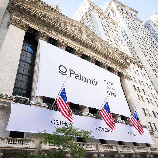 Palantir Technologies est entrée en Bourse le 30 septembre. [Keystone/EPA - Courtney Crow]