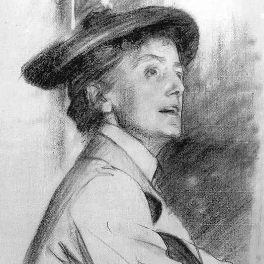 Ethel Smyth, portrait de John Singer Sargent (1901). [WikiCommons - John Singer Sargent / National Portrait Gallery London]