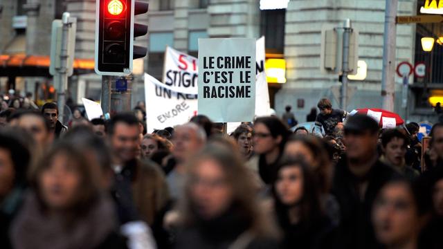 Des organisations dénoncent le racisme anti-noirs en Suisse. [KEYSTONE - Dominic Favre]