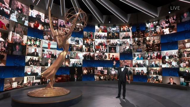 La 72e cérémonie des Emmy Awards s'est déroulée de manière virtuelle. [Keystone - Invision for the Television Academy/AP]