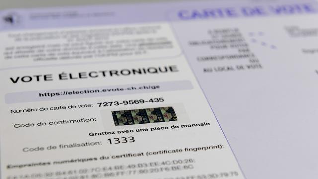 Sécurité, transparence et contrôle indépendant sont cruciaux pour le vote électronique en Suisse. [Keystone - Martial Trezzini]