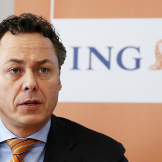 Le directeur général d'UBS Sergio Ermotti va quitter son poste et sera remplacé à compter du 1er novembre par Ralph Hamers, actuellement à la tête d'ING Group. [François Lenoir]