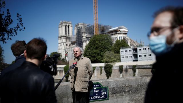 Le général Jean-Louis Georgelin, président de l'Etablissement public chargé de la restauration de Notre-Dame de Paris [Reuters - Benoit Tessier]