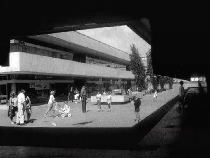 Meyrin, près du centre commercial, 1965