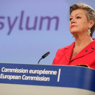 La commissaire aux Affaires intérieures Ylva Johansson le 23 septembre 2020. [AFP - Stéphanie Lecocq]