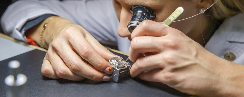 Le secteur de l'horlogerie est touché de plein fouet par la pandémie de coronavirus. [Keystone - Salvatore Di Nolfi]