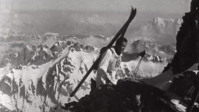 Sur le parcours du Trophée du Muveran en 1966. [RTS]