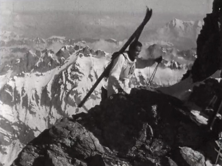 Sur le parcours du Trophée du Muveran en 1966. [RTS]