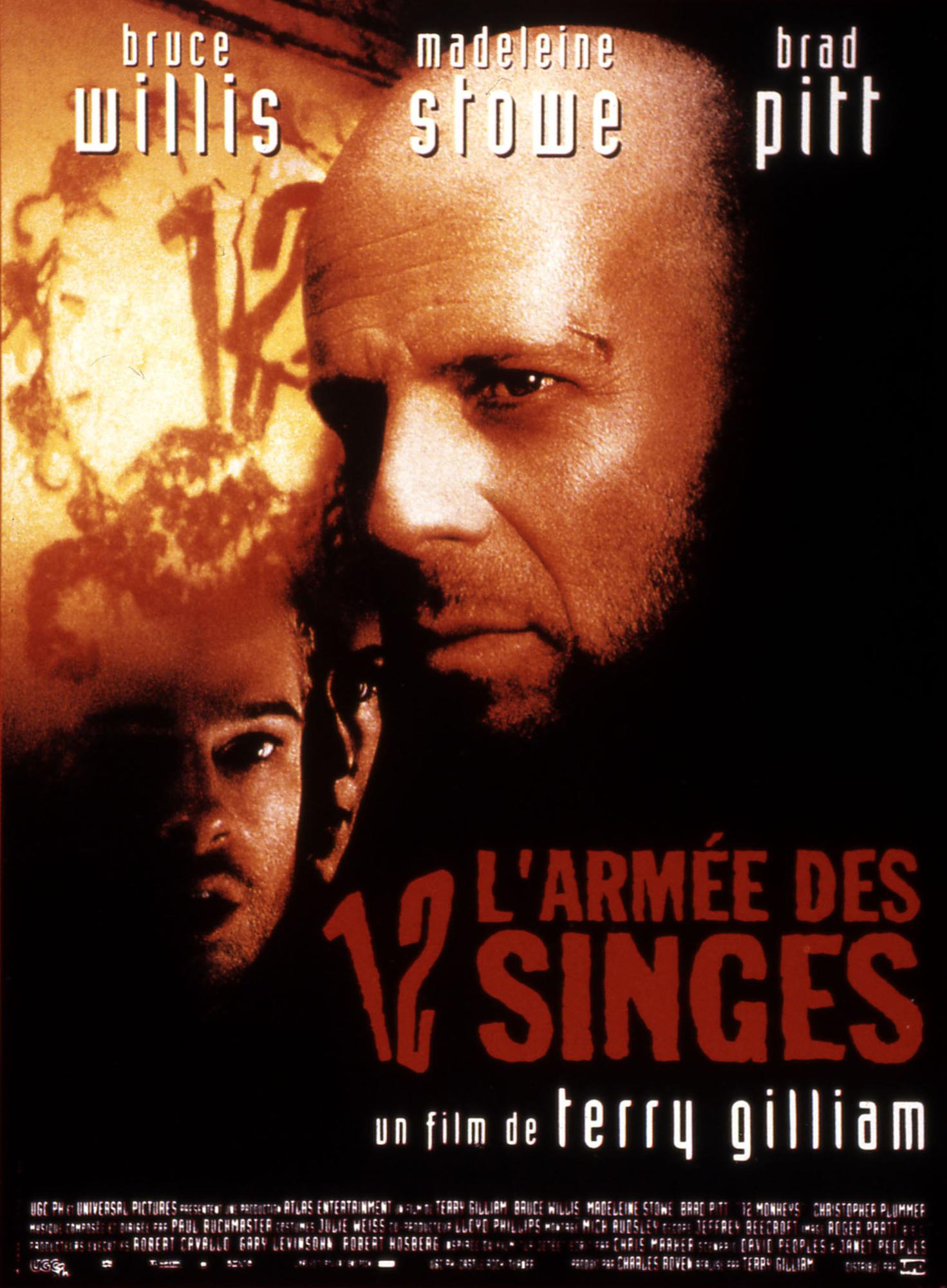 L'affiche du film "L'Armée des 12 singes" de Terry Gilliam.