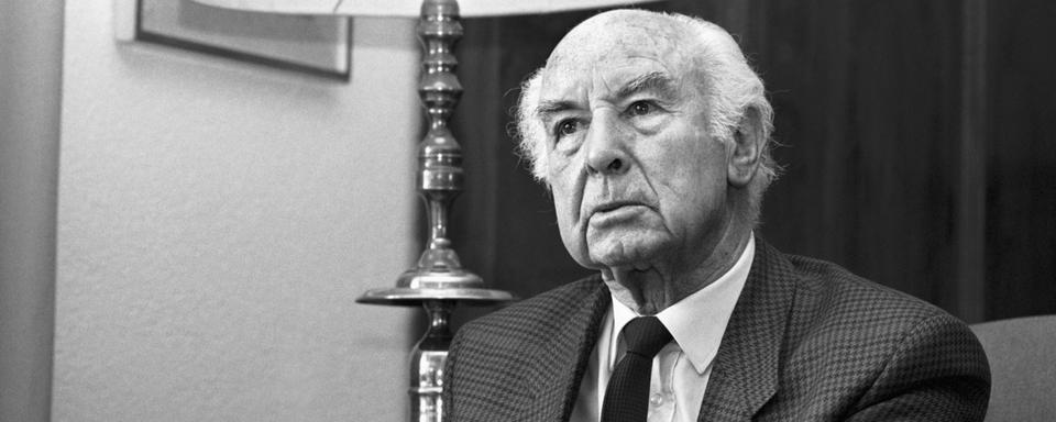 Albert Hofmann, qui a découvert le LSD. [Keystone - Reto Gisin]