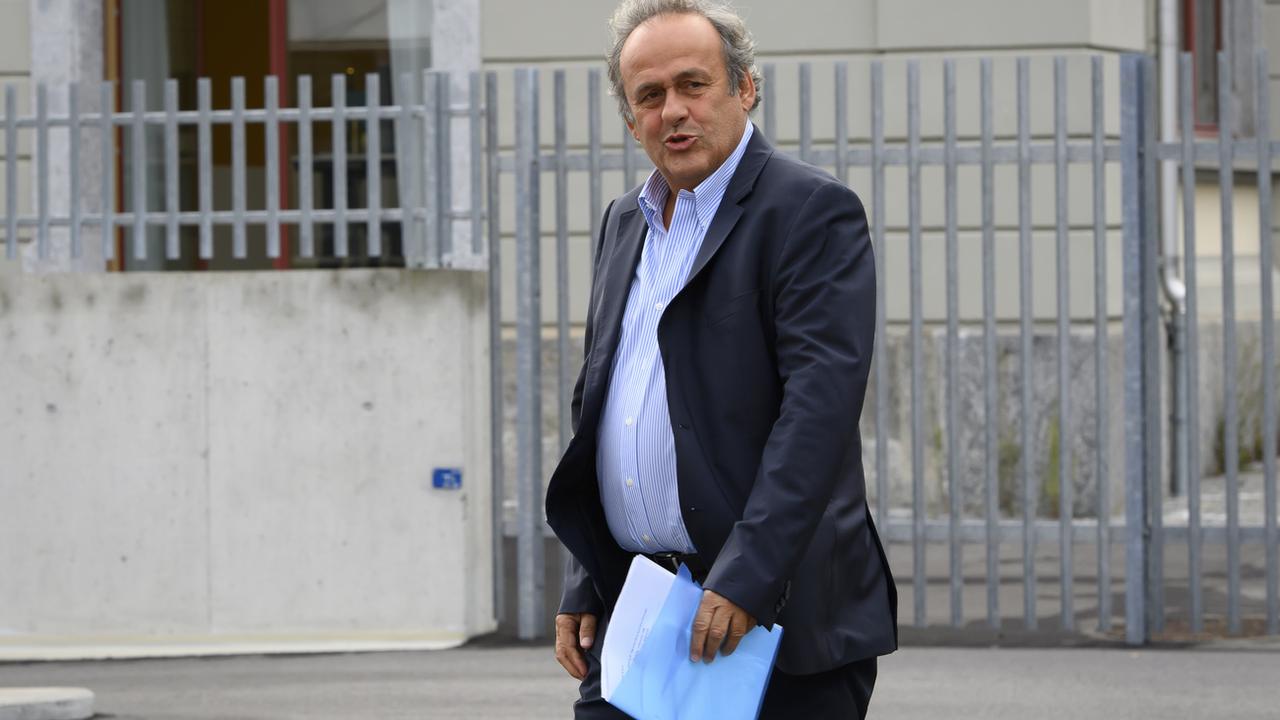 Michel Platini, ex-patron du football européen. [Keystone - Anthony Anex]