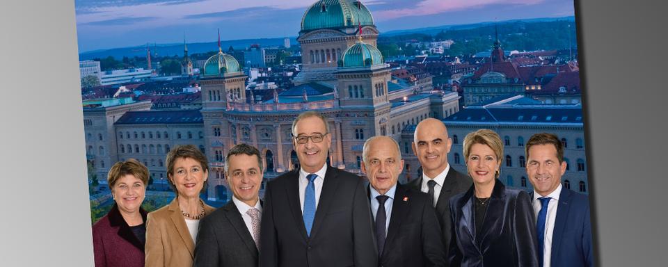 La photo officielle 2021 du Conseil fédéral. [admin.ch - Markus A. Jegerlehner]