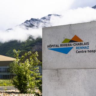 L'hôpital Riviera-Chablais à Rennaz (VD). [Keystone - Jean-Christophe Bott]