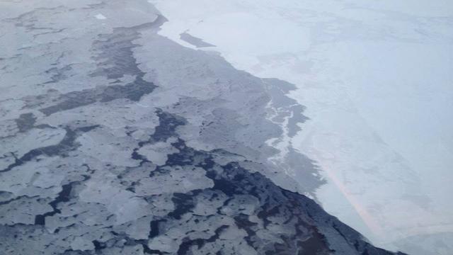 La fonte des glaces en Arctique sur cette photo de l'Agence d'observation océanique et atmosphérique. [Keystone - AP/NOAA]