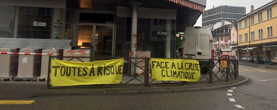 Journée d’action du 15 mai à Delémont. [RTS - Gaël Klein]