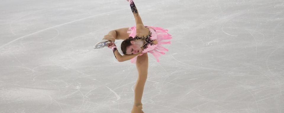 Maïa Mazzara, étoile montante du patinage artistique français. [NurPhoto - Dominika Zarzycka]