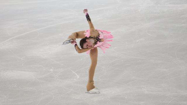 Maïa Mazzara, étoile montante du patinage artistique français. [NurPhoto - Dominika Zarzycka]