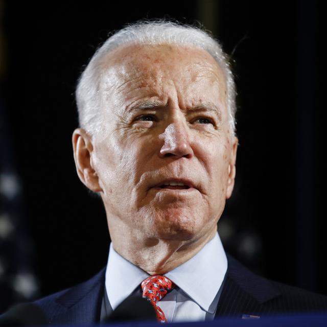 Le candidat démocrate à la présidentielle américaine Joe Biden. [Keystone - AP/Matt Rourke]