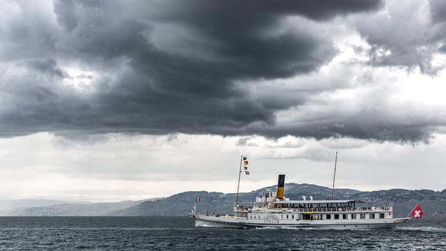 Le bateau de la CGN L'Italie en 2017. [RTS - Laurent Bleuze]