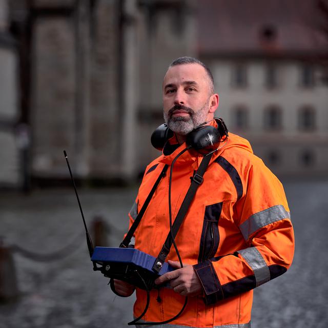 Fernando Monteiro, responsable écoute réseau d’eau, à la ville de Lausanne. [DR - Laurent Kaczor]