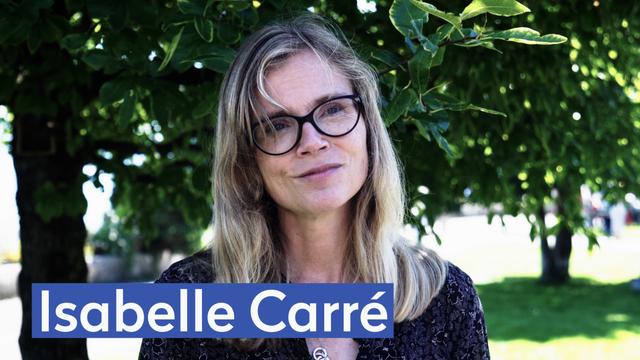 La comédienne et auteure Isabelle Carré au Livre sur les quais à Morges en 2020.
RTS