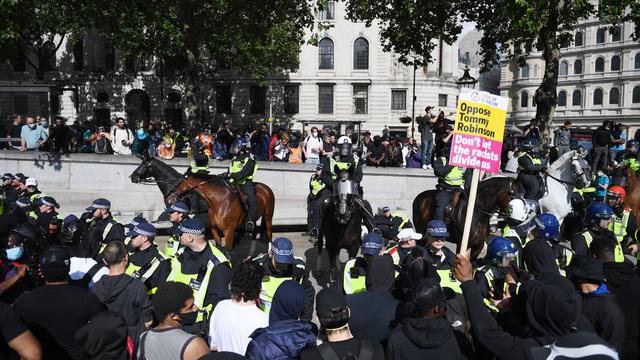 Black Lives Matter à Londres. [EPA/Keystone - Neil Hall]