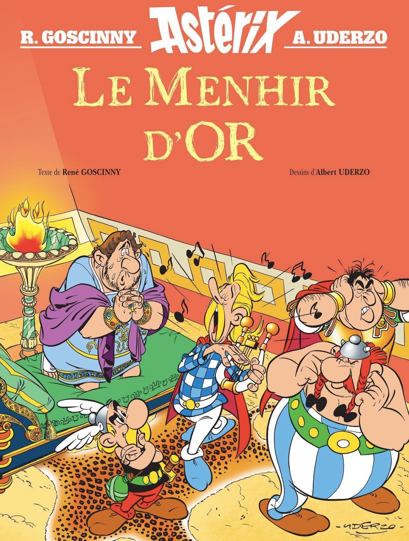 La couverture du livre "Le Menhir d'or". [Editions Albert René]
