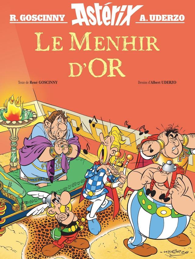 La couverture du livre "Le Menhir d'or". [Editions Albert René]