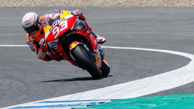 La date du retour à la compétition de Marc Marquez n'est pas encore définie. [Keystone - Roman Rios]