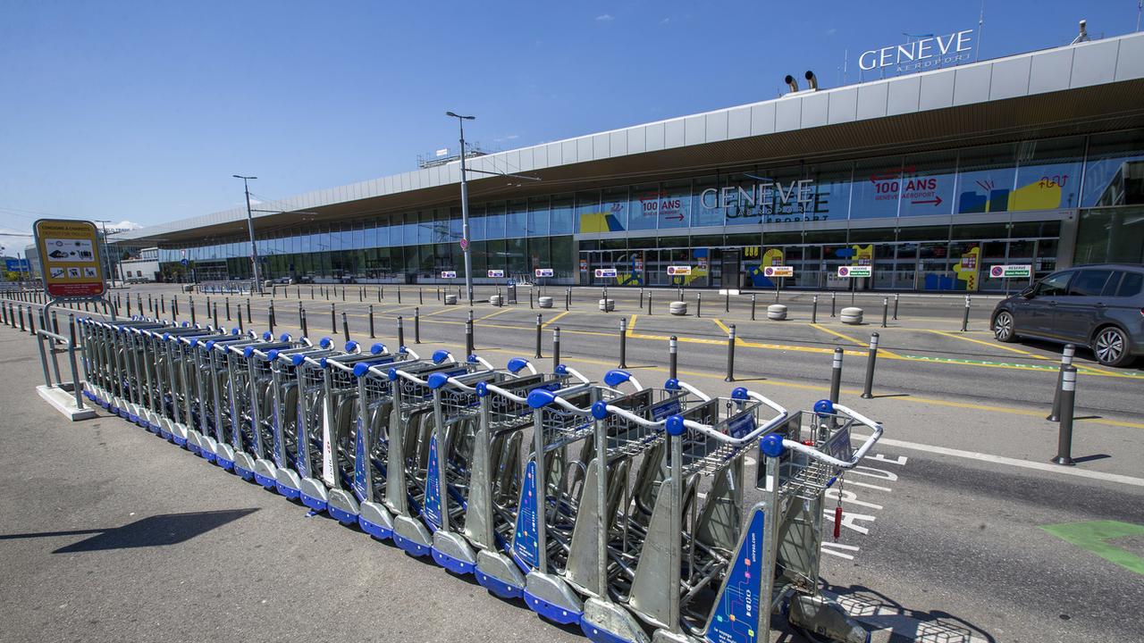 Genève Aéroport est quasiment à l'arrêt depuis la mi-mars. [Keystone - Salvatore Di Nolfi]