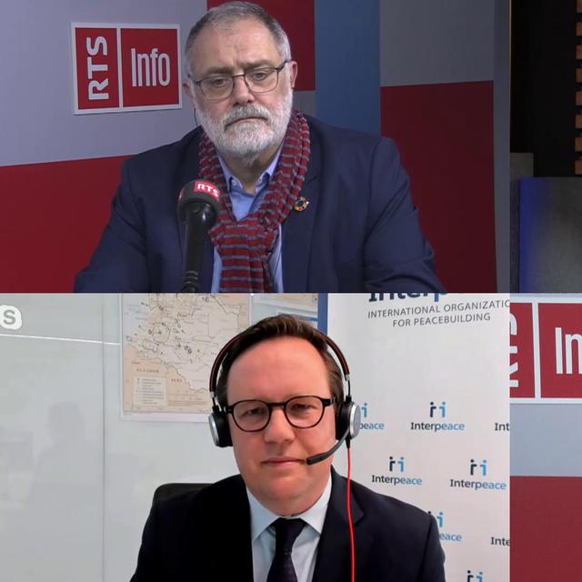 Débat entre Olga Hidalgo-Weber, Scott Weber et Carlo Sommaruga. [RTS - RTS]