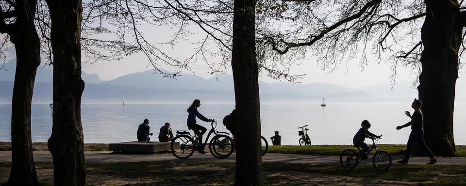 L'opération de prévention sera menée notamment sur les bords du Léman. [Keystone - Jean-Christophe Bott]