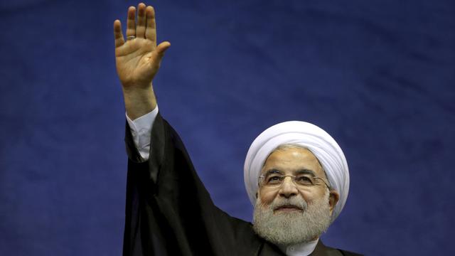 Le président iranian Hassan Rohani, photographié à Téhéran, en avril 2017. [AP Photo - Ebrahim Noroozi]