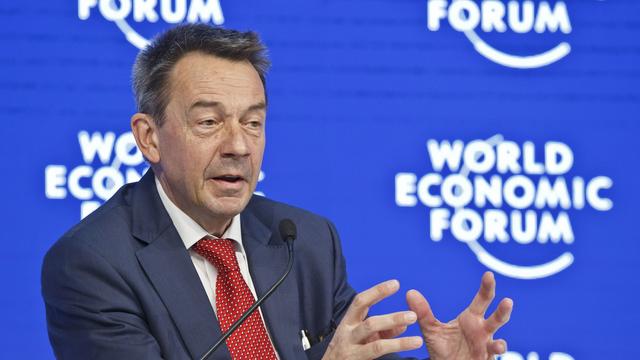 Peter Maurer, le président du CICR, au WEF en 2016. [AP Photo - Michel Euler]