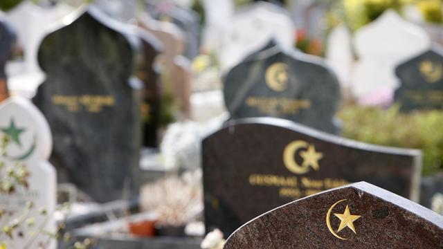 Un carré musulman dans un cimetière du Val de Marne. [AFP - Pascal Deloche]