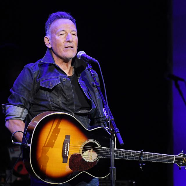 La chanteur et musicien américain Bruce Springsteen sur la scène du Madison Square Garden, à New York, le 4 novembre 2019. [AFP - Mike Coppola/ GETTY IMAGES NORTH AMERICA]
