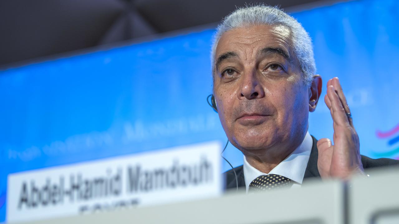 Le candidat égypto-suisse à l'OMC Hamid Mamdouh. [Keystone - Martial Trezzini]