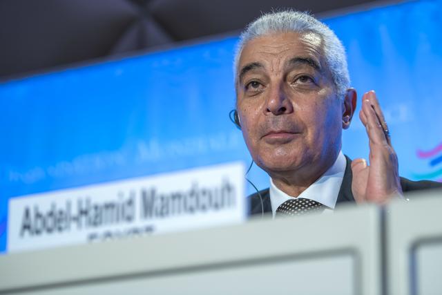 Le candidat égypto-suisse à l'OMC Hamid Mamdouh. [Keystone - Martial Trezzini]