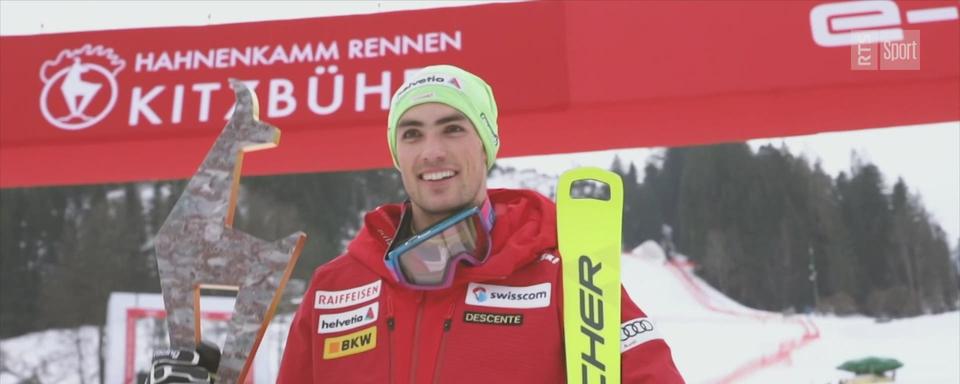 Daniel Yule à Kitzbühel en Autriche. [RTS - RTS]