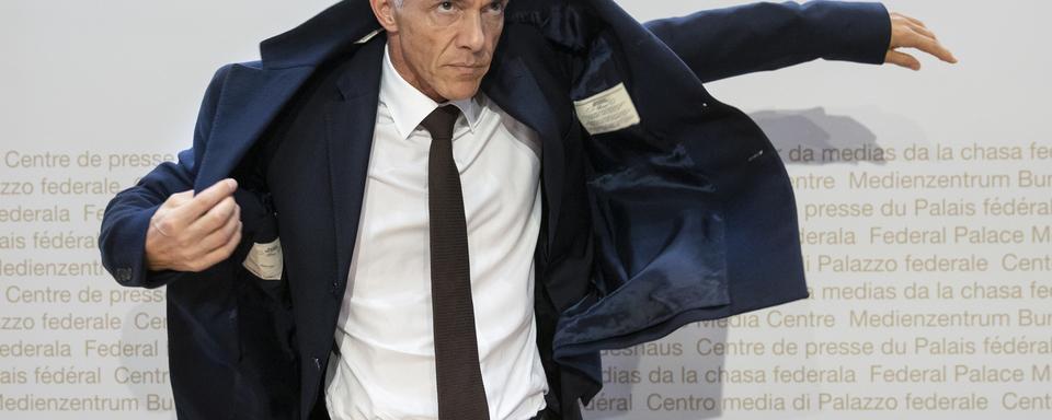 Michael Lauber a quitté son poste au cours de son deuxième mandat à la tête du MPC. [Keystone - Peter Klaunzer]